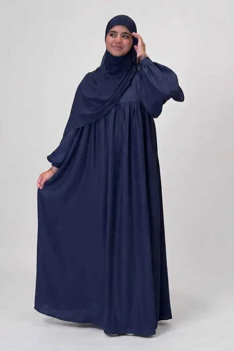 حجاب أسيل أزرق ليلي