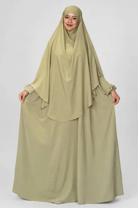 جلباب الريحان أخضر فستقي