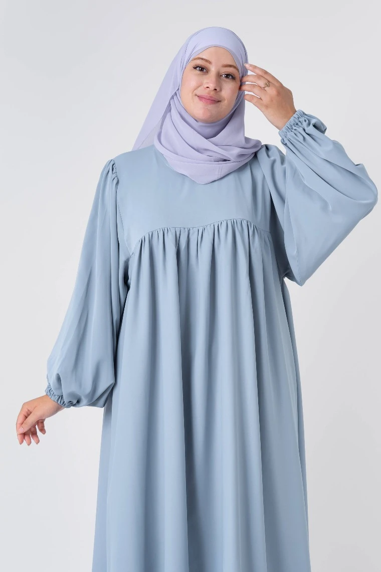  حجاب الرَّيحان رمادي  - Image 1