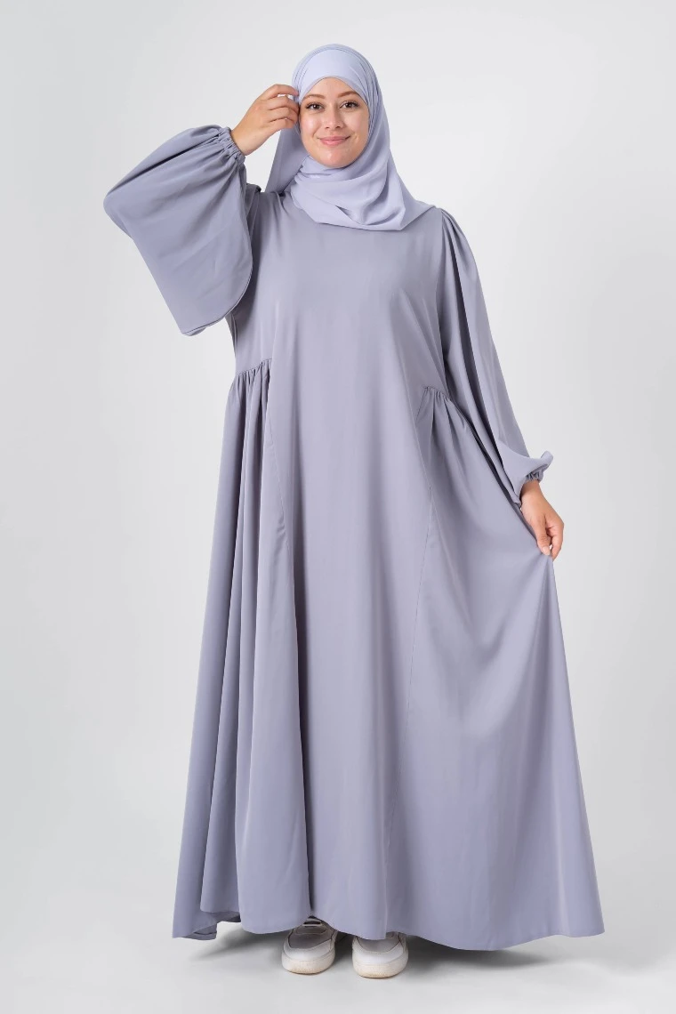  حجاب الرَّيحان رمادي  - Image 1